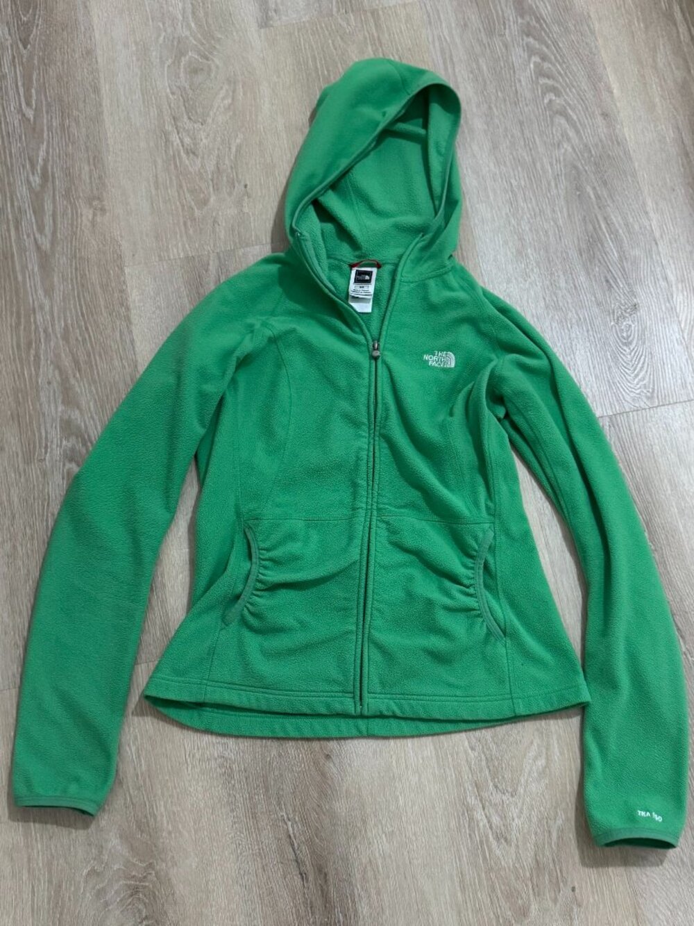 The North Face Women's Green Fleece Hoodie Jacket Size M
